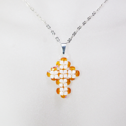 Pendant 45cm - Sukhdeep-Silver Chain - Pendant 45cm - Laiton argenté
